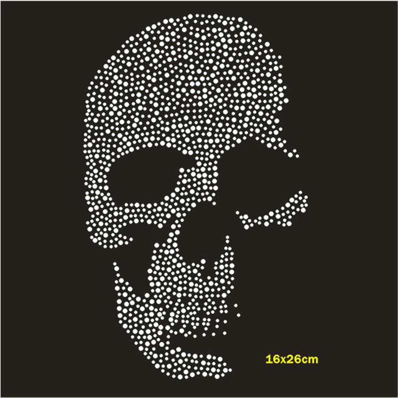 Skull Hotfix Strass Motif Cust – Hotfix Rhinestone Sheet Bewertung und Preis