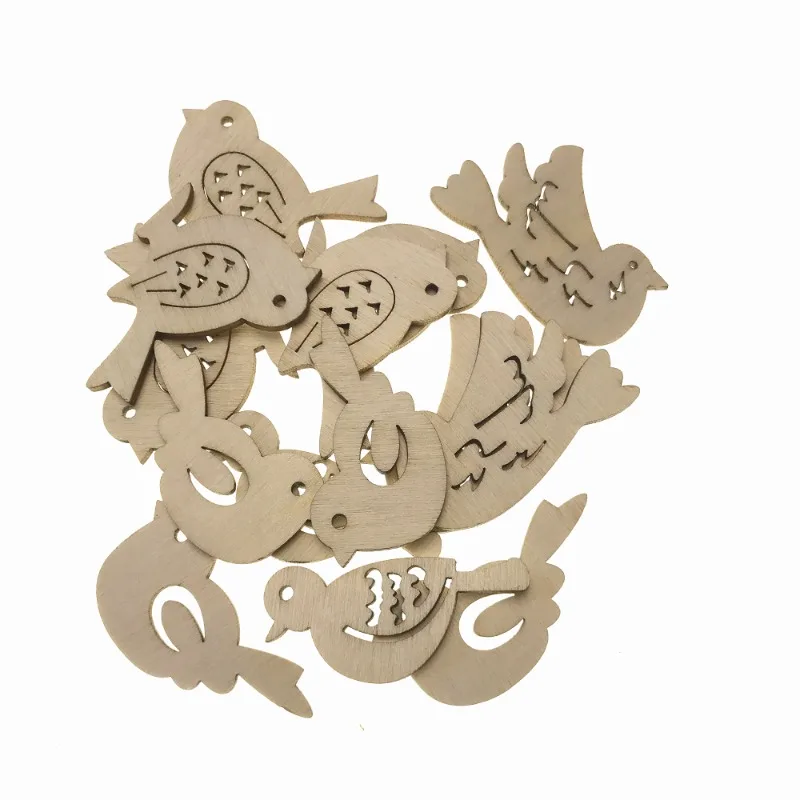 50pcs Wooden Bird Pattern DIY  – Embellishments For Scrapbooking Bewertung und Preis