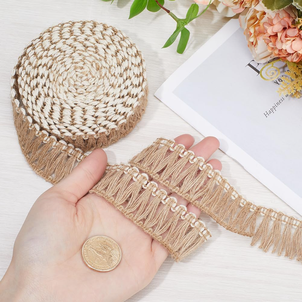 5 Meters Burlap Fringe Tassel  – Tassel Fringe Trim Bewertung und Preis