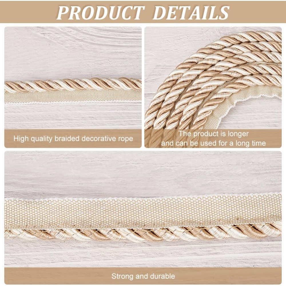 6M Polyester Twisted Lip Cord  – Cord Trim Twisted Bewertung und Preis