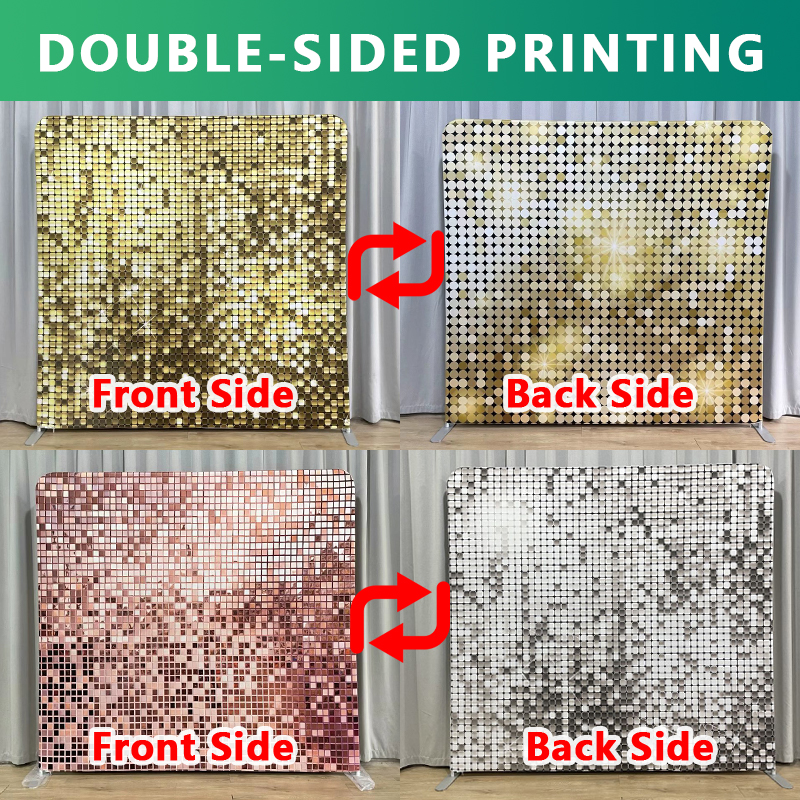 8x8ft Gold Glitter Photo Fabri – Sequin Fabric Panel Bewertung und Preis