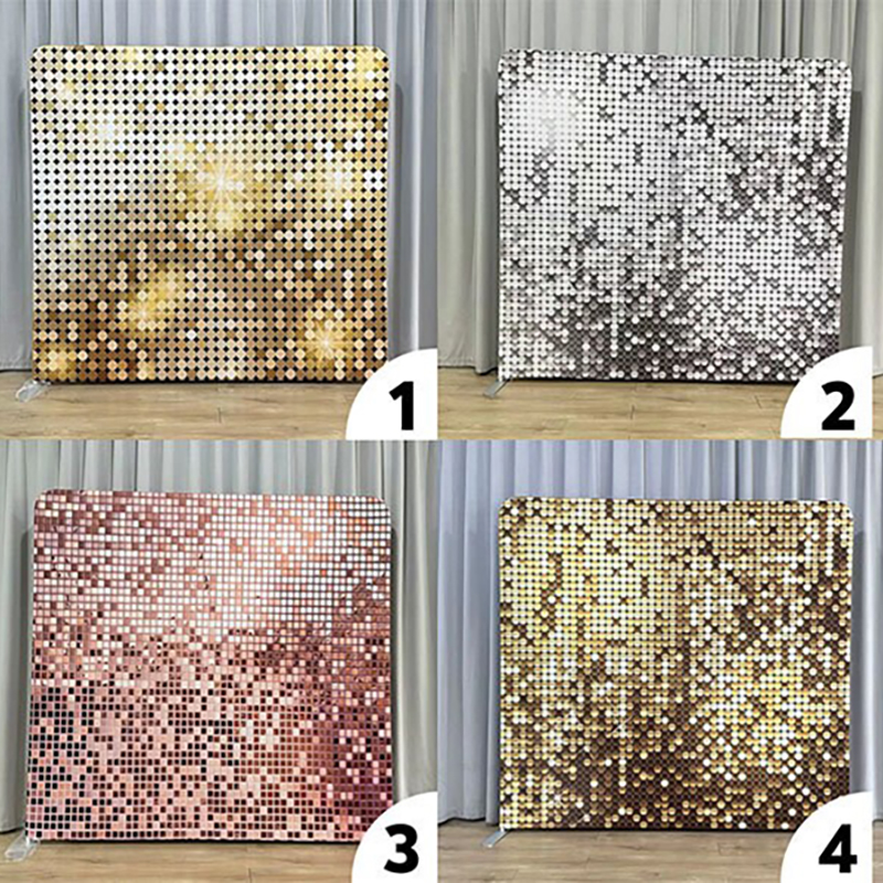 8x8ft Gold Glitter Photo Fabri – Sequin Fabric Panel Bewertung und Preis