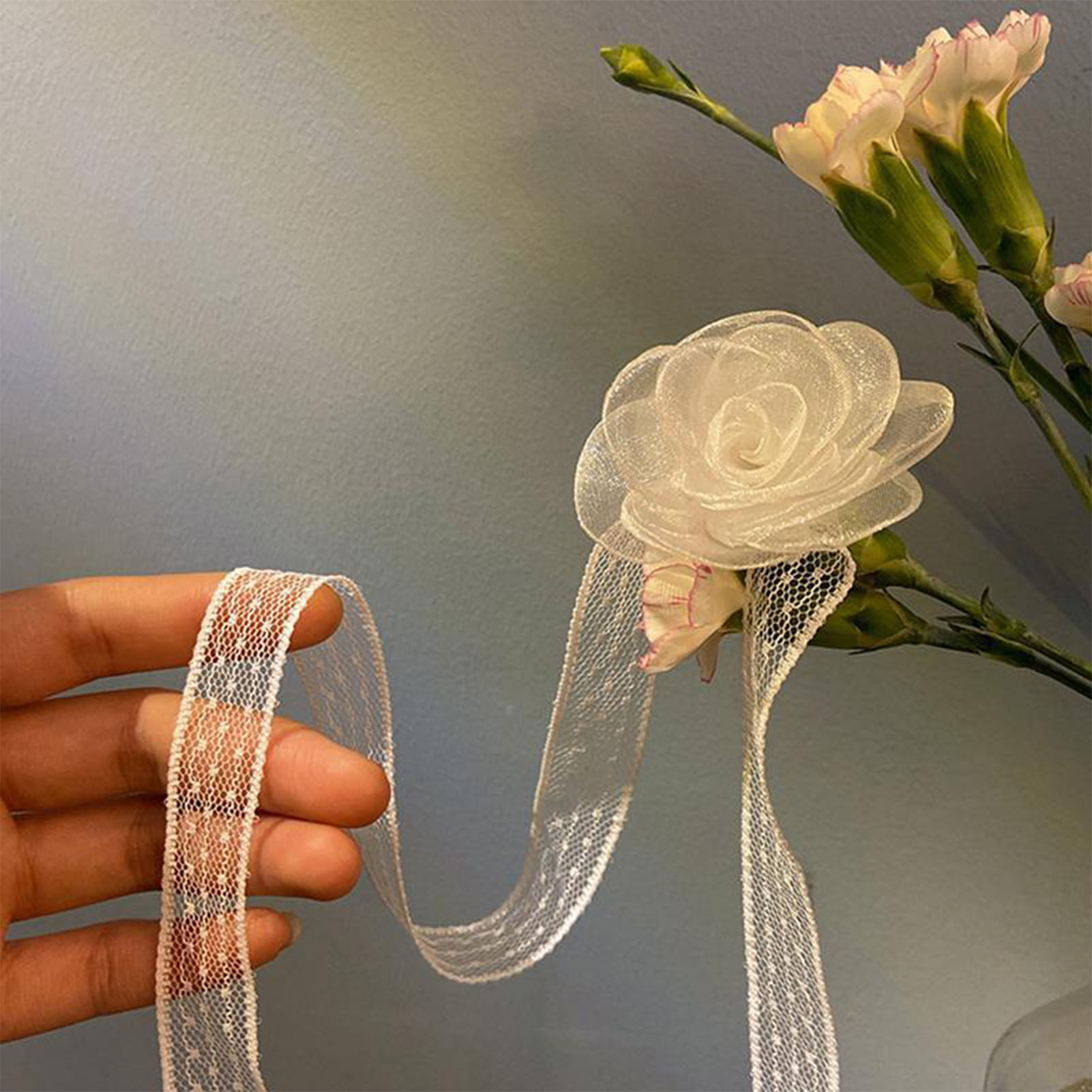 Lace Ribbon Tie Headband With  – Lace Ribbon Trim Bewertung und Preis