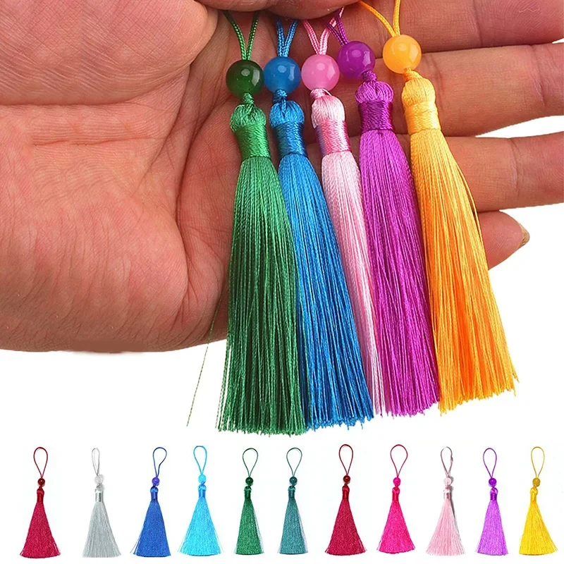 10/5Pcs Polyester Silk Tassel  – Beaded Trim Fringe Bewertung und Preis