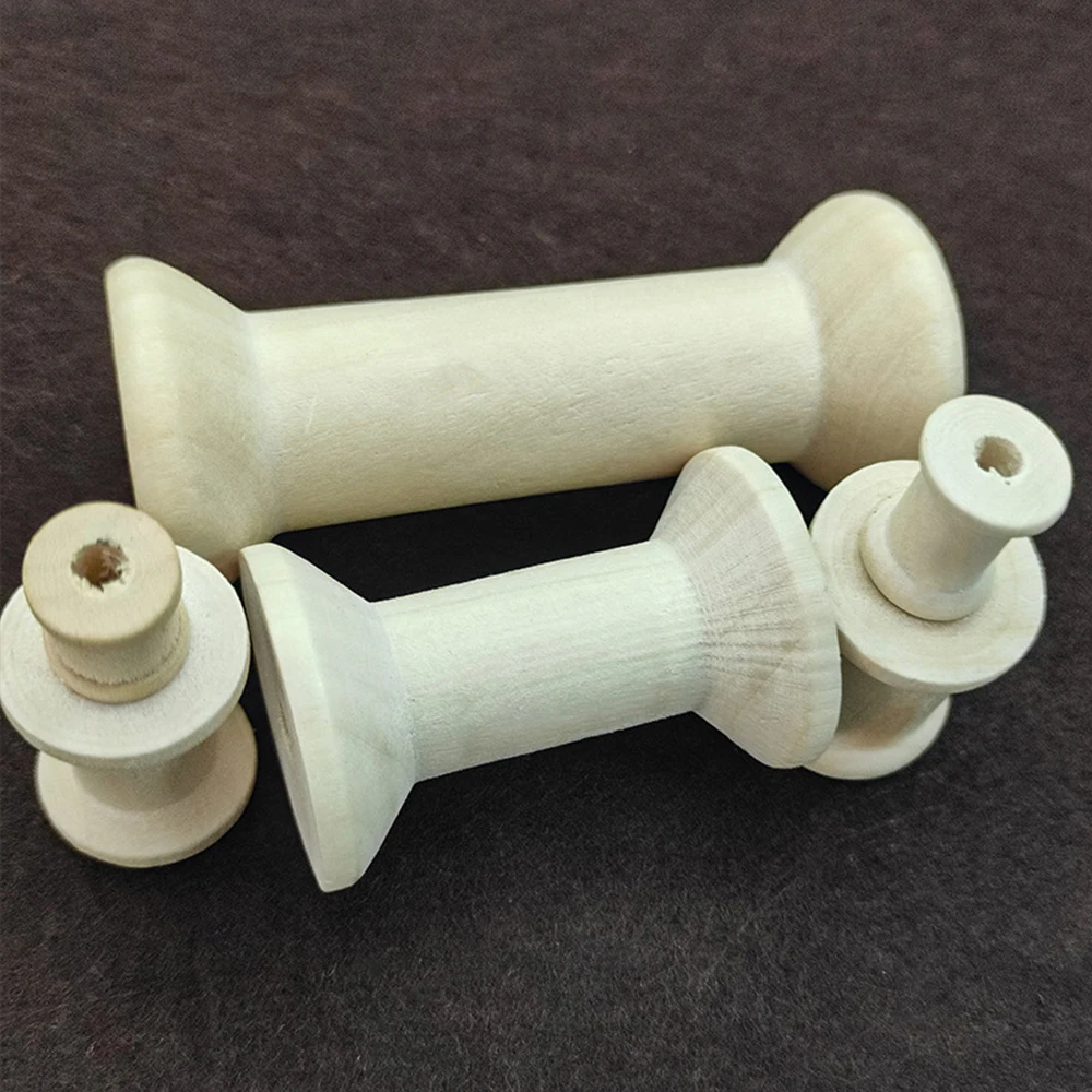 10/5Pcs Mini Wooden Bobbins Em – Organza Ribbon Spool Bewertung und Preis