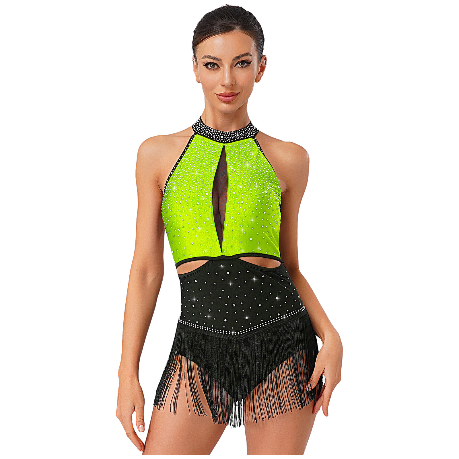 Women Dance Rhythmic Dresses S – Rhinestone Banding Trim Bewertung und Preis
