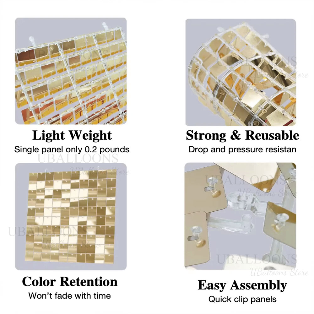 Matte Champagne Gold Backdrop  – Sequin Fabric Panel Bewertung und Preis
