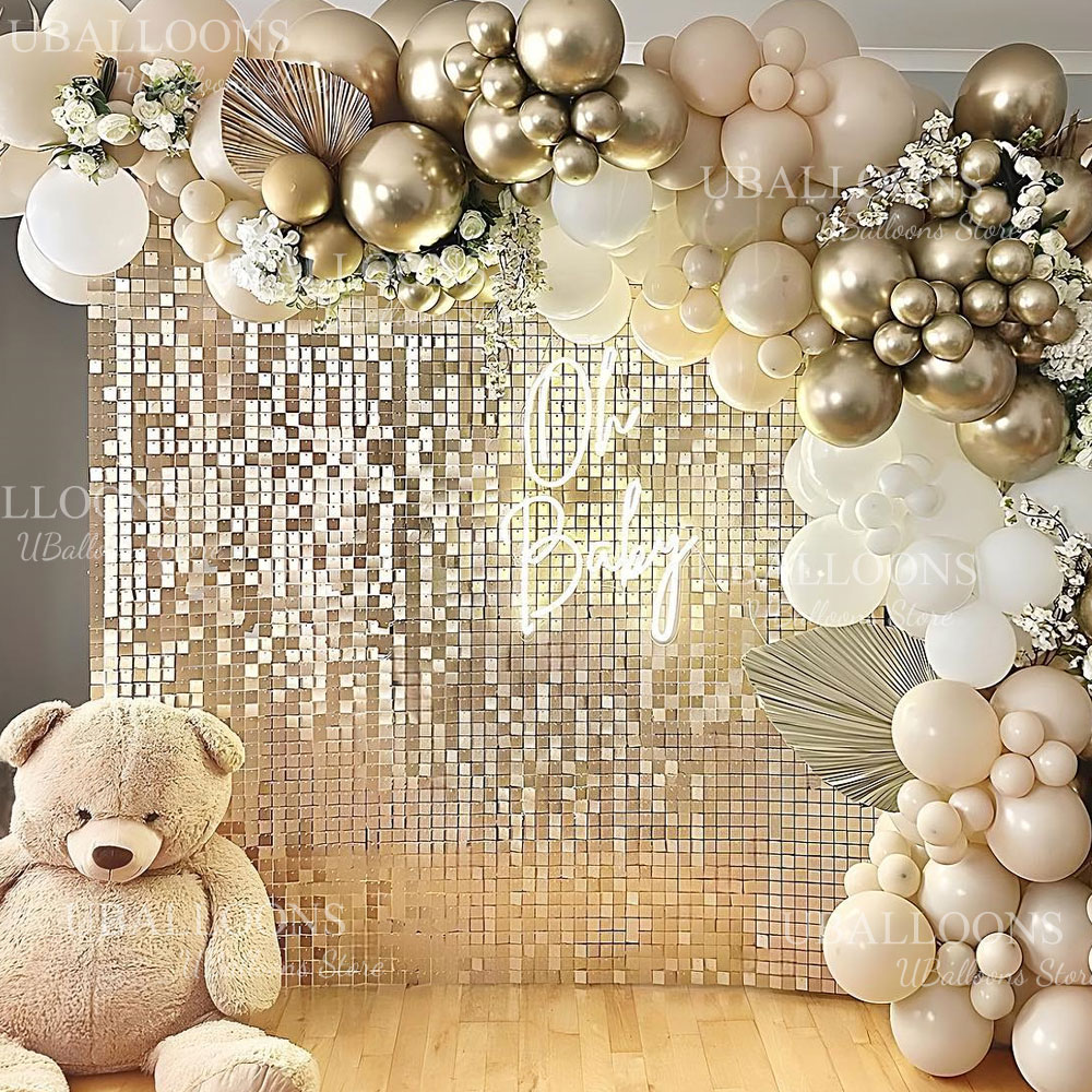 Matte Champagne Gold Backdrop  – Sequin Fabric Panel Bewertung und Preis