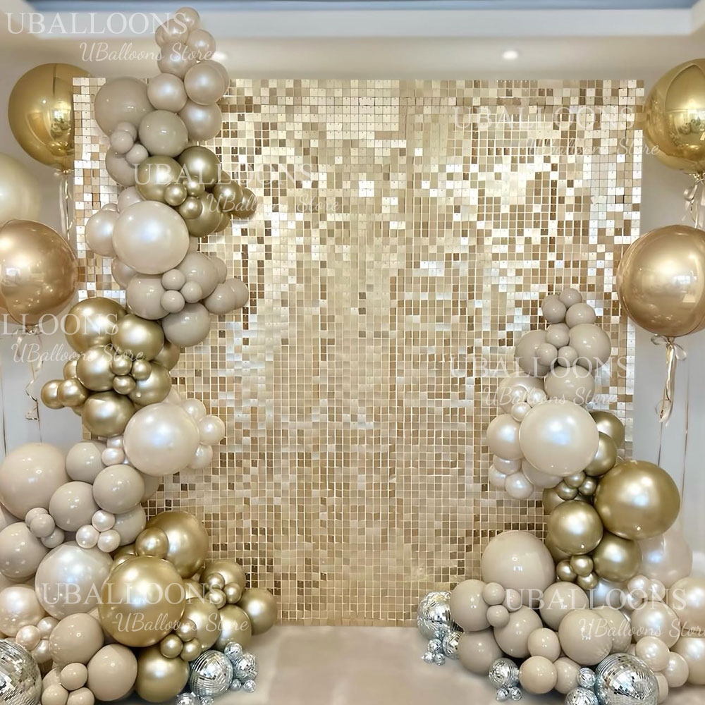 Matte Champagne Gold Backdrop  – Sequin Fabric Panel Bewertung und Preis