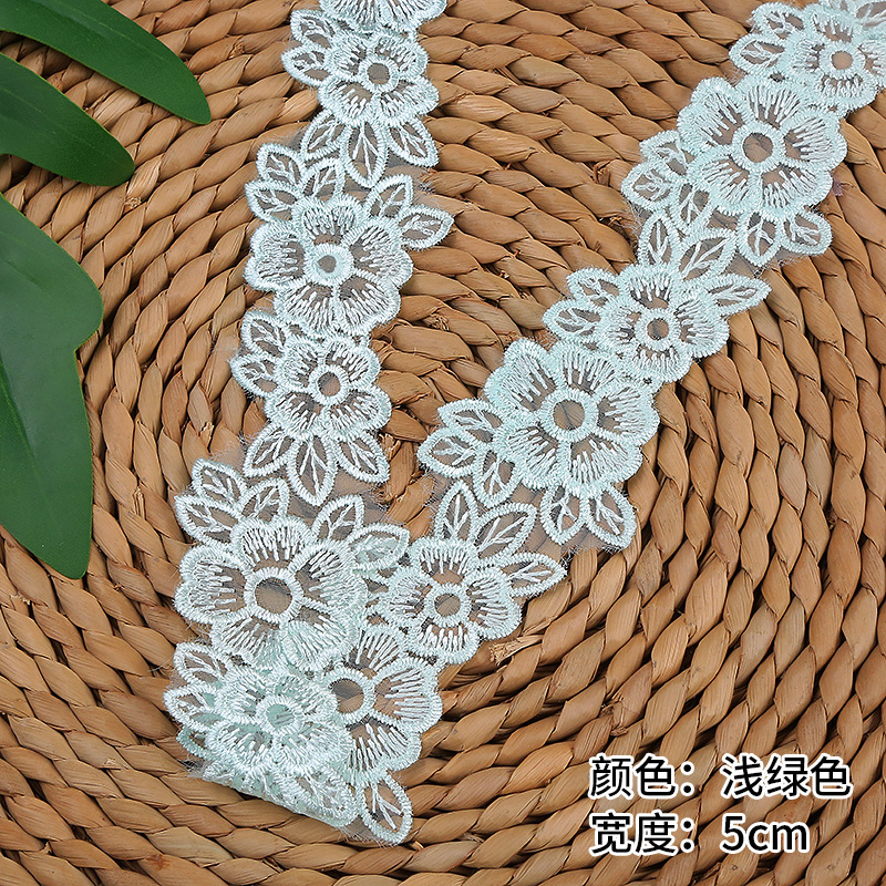 5CM Width Embroidered Organza  – Lace Ribbon Trim Bewertung und Preis