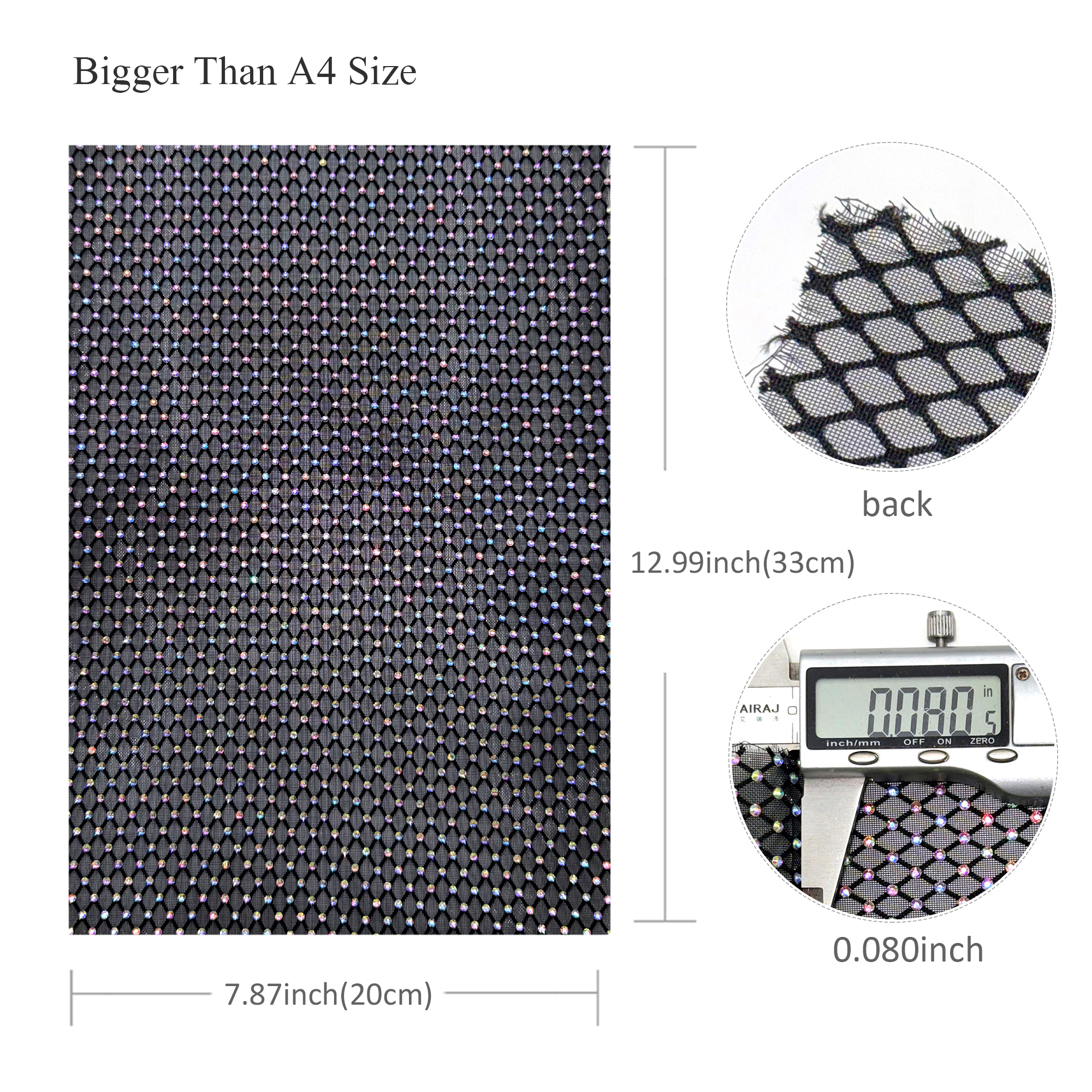 1pc 7.87x12.99inch Luxury Hotf – Hotfix Rhinestone Sheet Bewertung und Preis