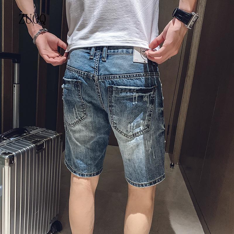 Summer New Denim Shorts Men Vi – Embellish Knit Bewertung und Preis