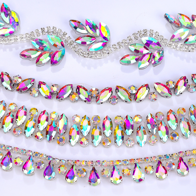 QIAO Rhinestone Trim Crystal A – Crystal Mesh Fabric Bewertung und Preis