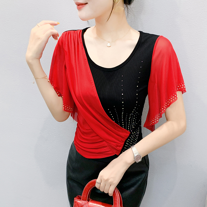 2025 Summer Women's Mesh Top:  – Beaded Trim Fringe Bewertung und Preis