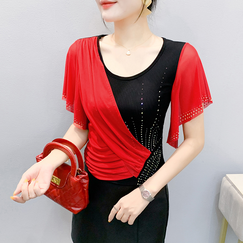 2025 Summer Women's Mesh Top:  – Beaded Trim Fringe Bewertung und Preis