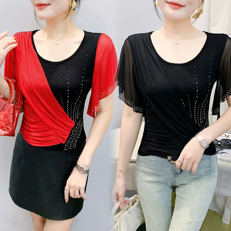 2025 Summer Women's Mesh Top:  – Beaded Trim Fringe Bewertung und Preis