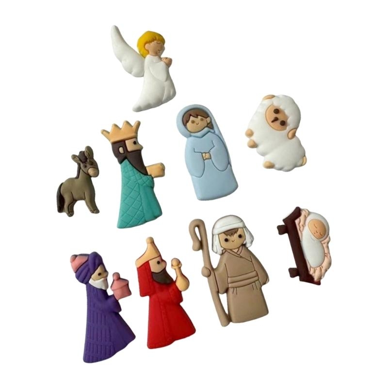 652F 9Pieces Nativity Scene Ch – Christmas Craft Embellishment Bewertung und Preis