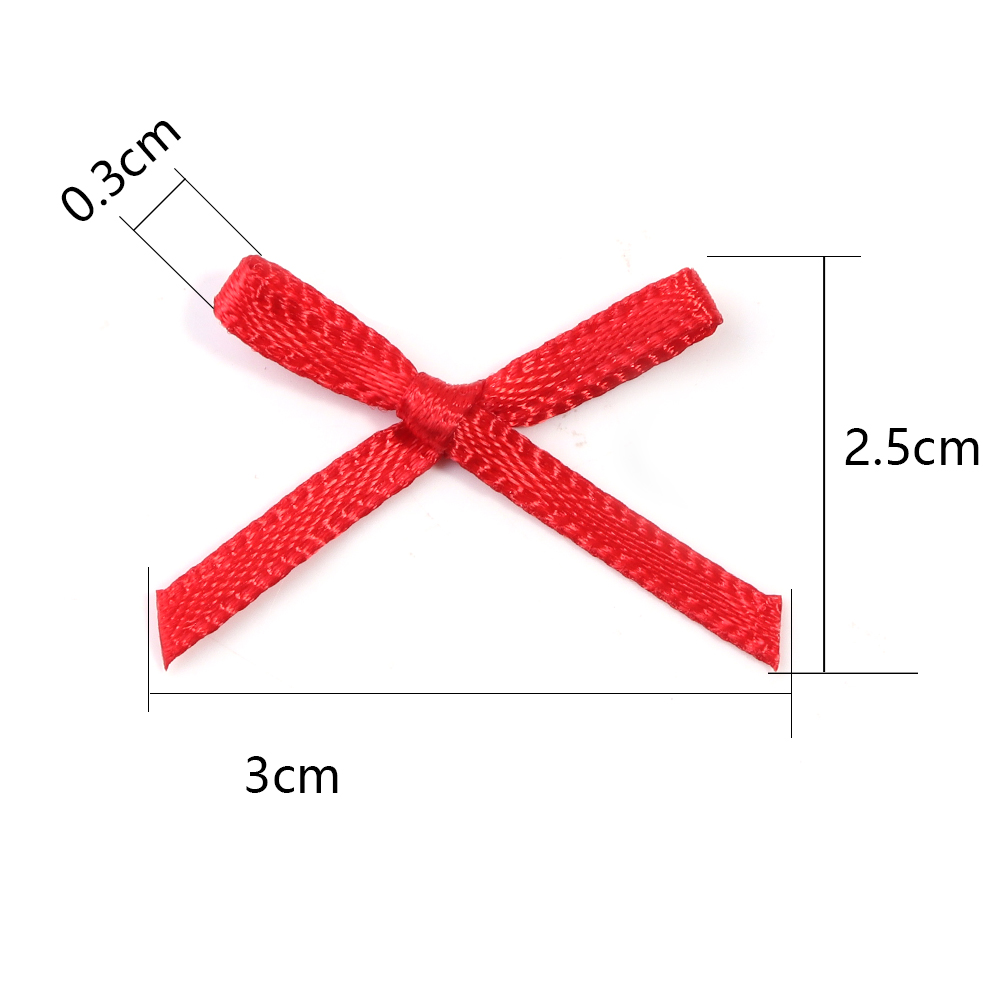 50Pcs 2.5x3cm Ribbons Mini Sat – Christmas Craft Embellishment Bewertung und Preis