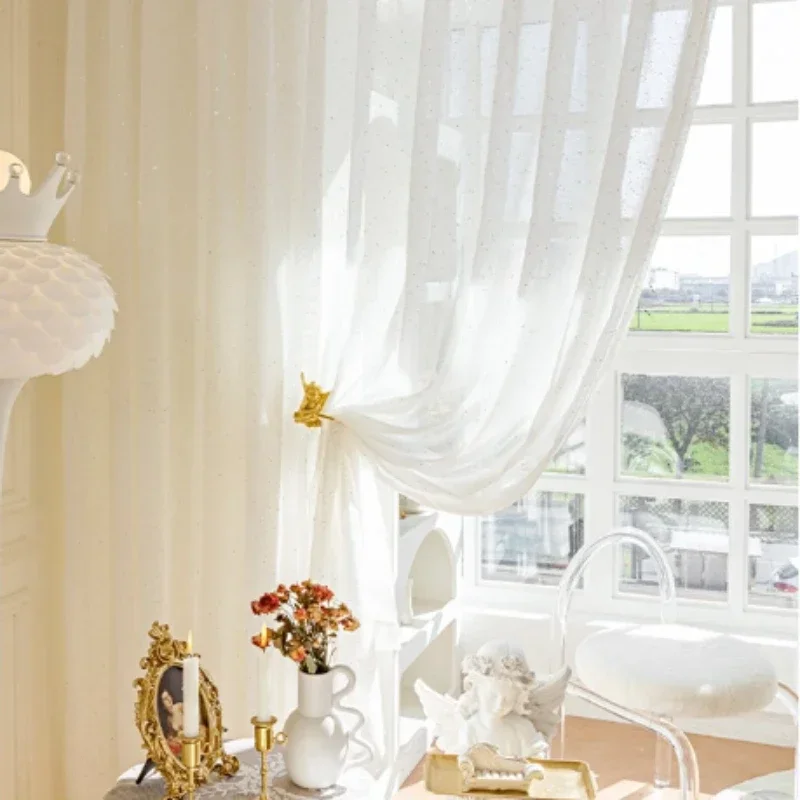 French Sheer Curtains for Livi – Sequin Fabric Panel Bewertung und Preis