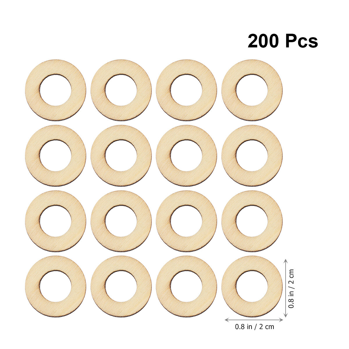 200Pcs Wood Chip Embellishment – Christmas Craft Embellishment Bewertung und Preis