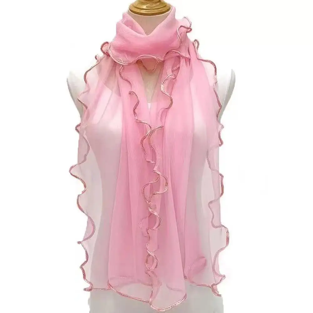 Lightweight Hijab Silk Shawl W – Tassel Fringe Trim Bewertung und Preis