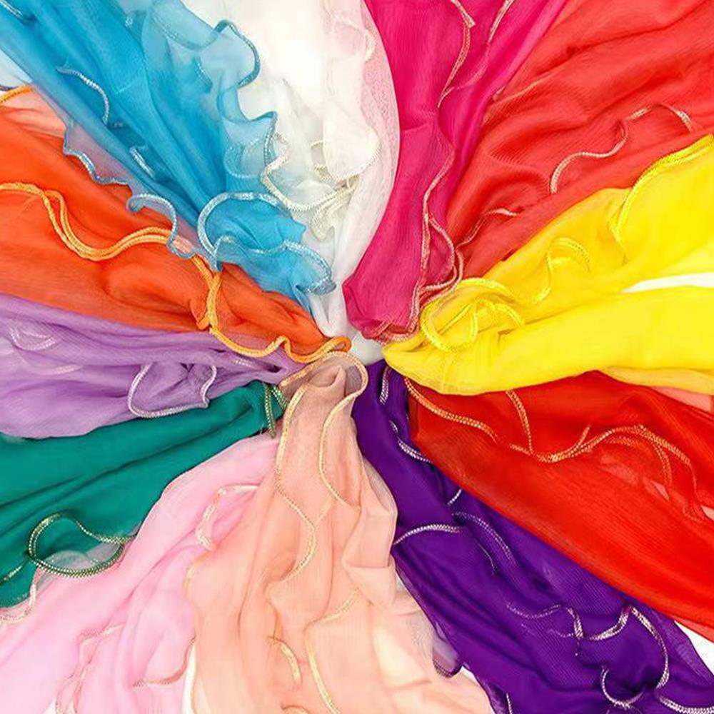 Lightweight Hijab Silk Shawl W – Tassel Fringe Trim Bewertung und Preis
