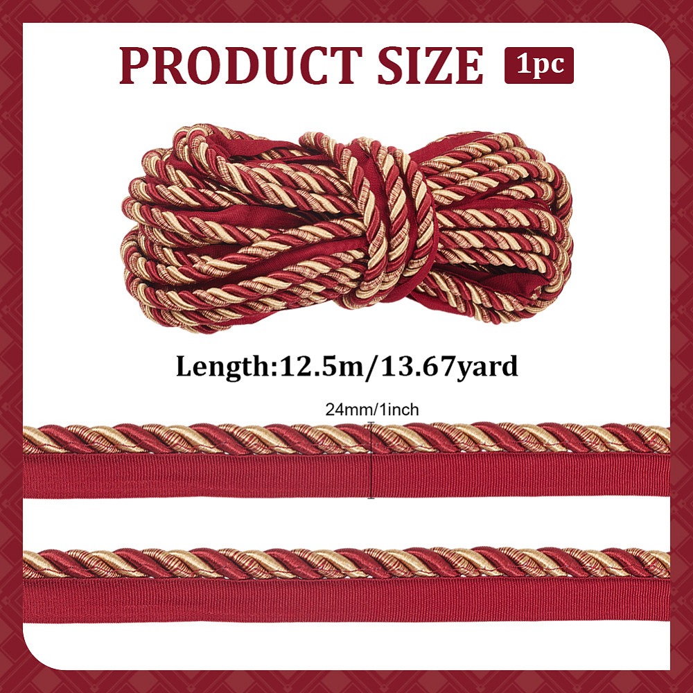 Polyester Twist Lip Cord Trim  – Cord Trim Twisted Bewertung und Preis