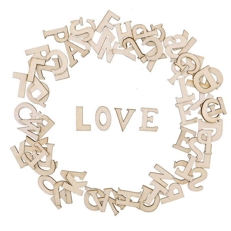100pcs Letters Wooden Alphabet – Embellishments For Scrapbooking Bewertung und Preis
