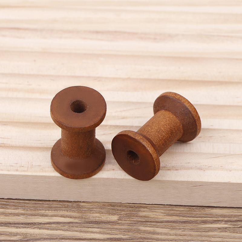 10Pc Vintage Wooden Spools DIY – Organza Ribbon Spool Bewertung und Preis