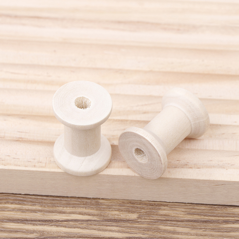 10Pc Vintage Wooden Spools DIY – Organza Ribbon Spool Bewertung und Preis