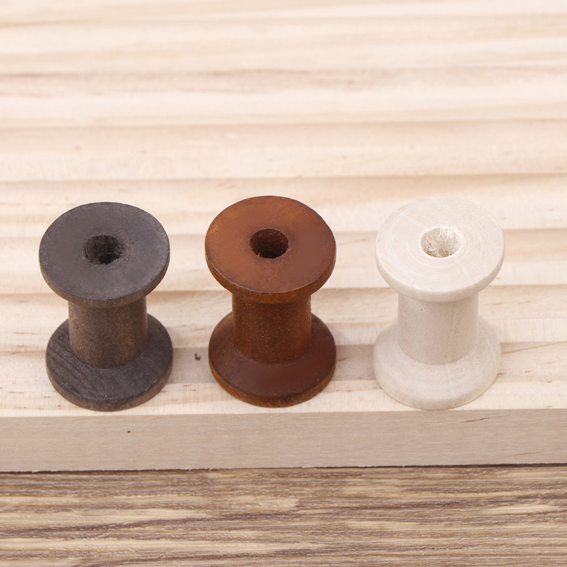 10Pc Vintage Wooden Spools DIY – Organza Ribbon Spool Bewertung und Preis