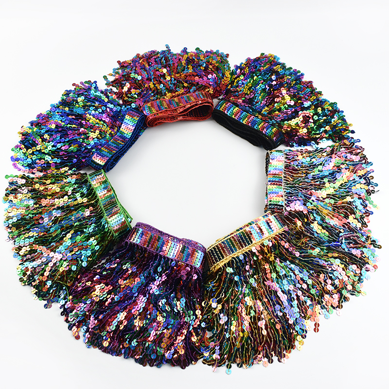 5/10Yards Sequin Fringe Tassel – Beaded Trim Fringe Bewertung und Preis