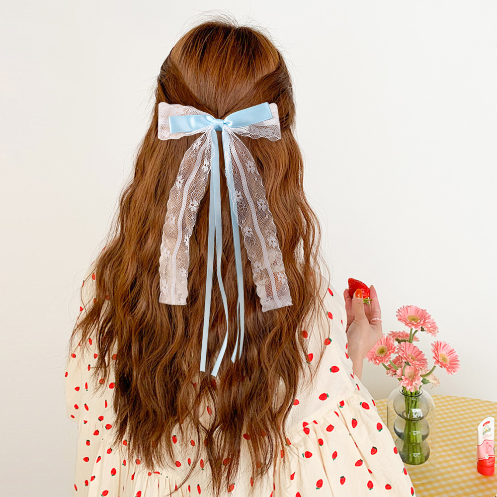 Korean Style Pink Blue Lace Bo – Tassel Fringe Trim Bewertung und Preis