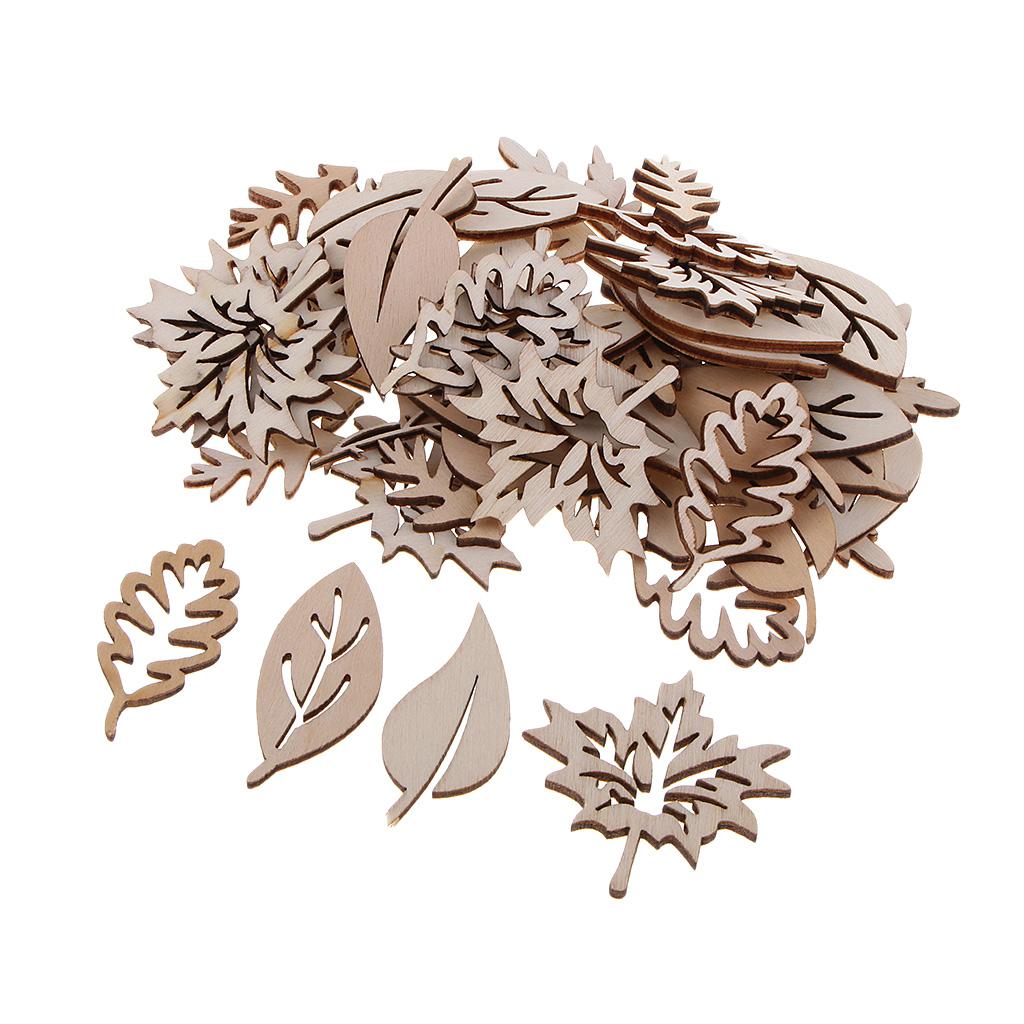 50 Pieces Wooden Leaves Embell – Christmas Craft Embellishment Bewertung und Preis