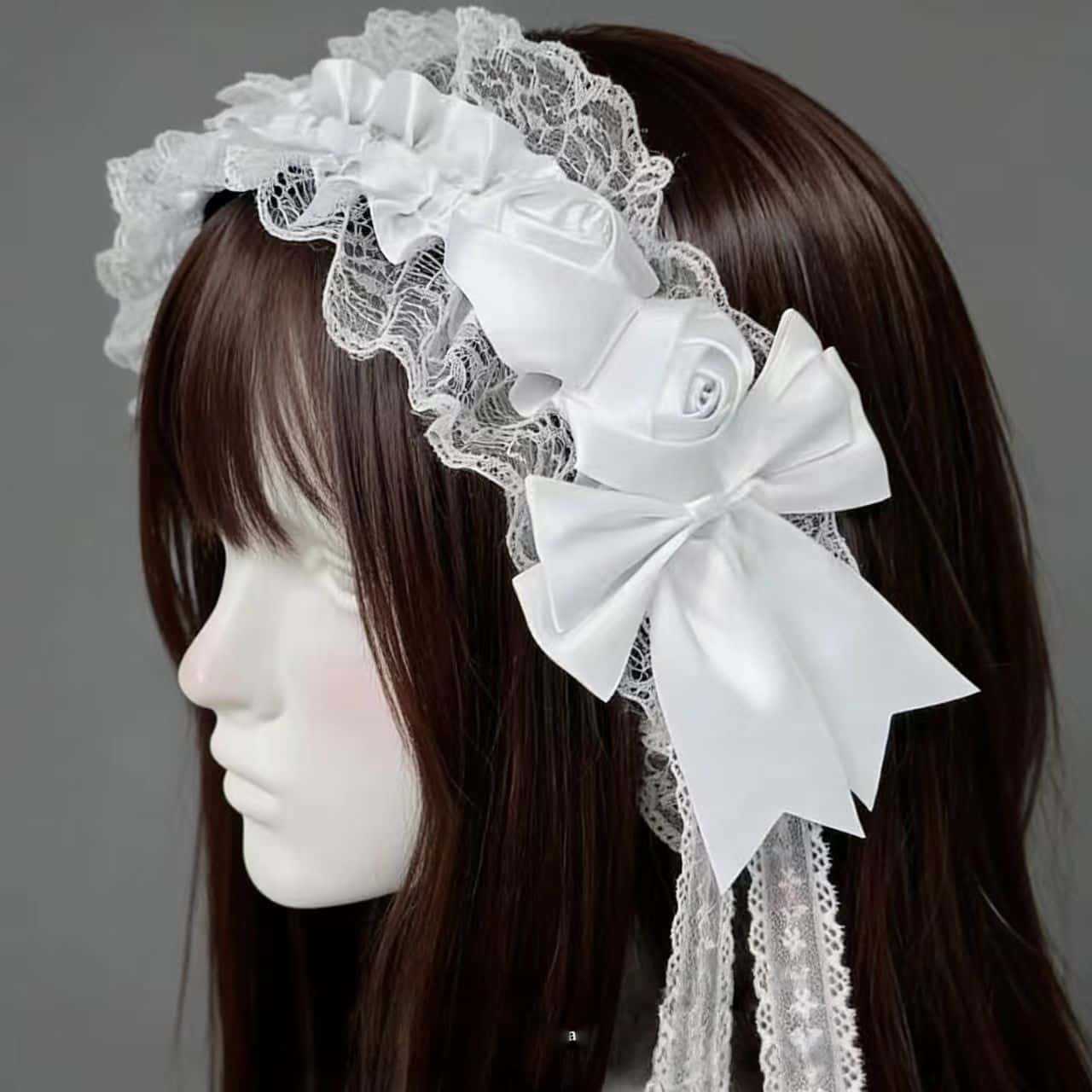 Gothic Lolita Lace Headbands f – Tassel Fringe Trim Bewertung und Preis