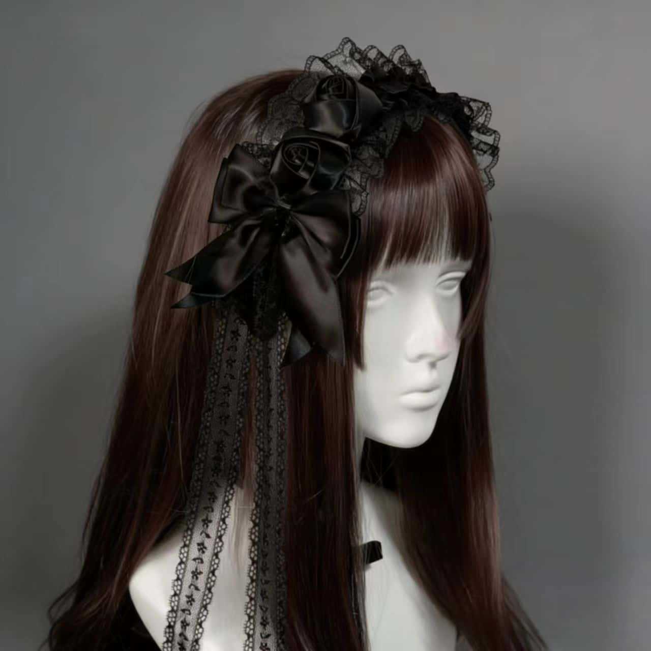 Gothic Lolita Lace Headbands f – Tassel Fringe Trim Bewertung und Preis