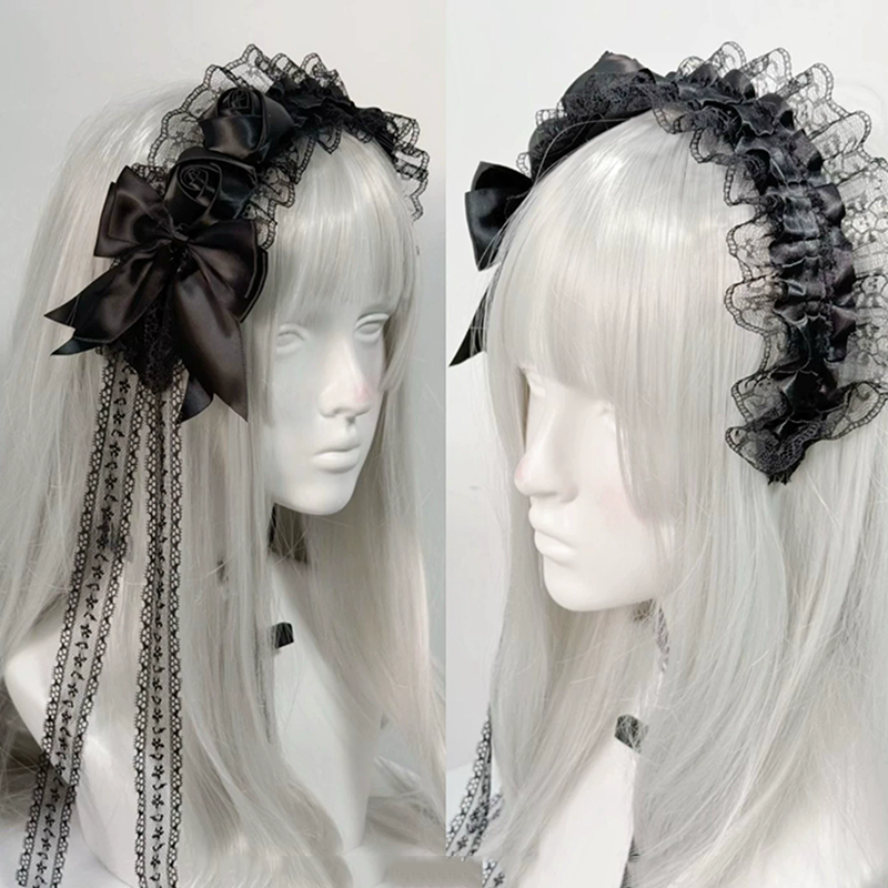 Gothic Lolita Lace Headbands f – Tassel Fringe Trim Bewertung und Preis