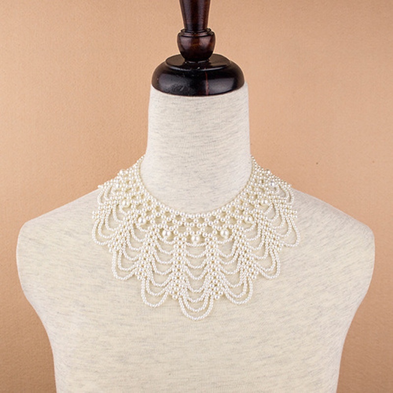 New Pearl Beaded Lace Trim Col – Beaded Trim Fringe Bewertung und Preis