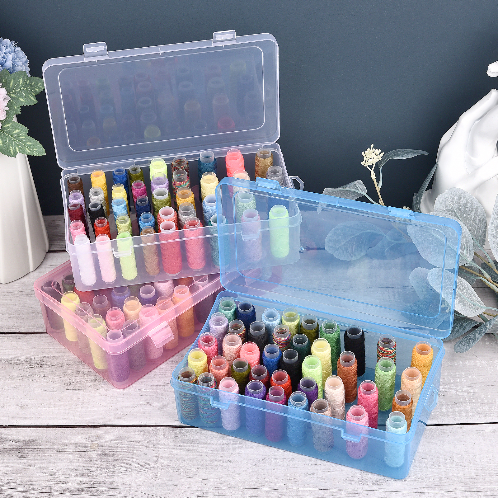 New Sewing Thread Box 42 Piece – Craft Embellishment Storage Bewertung und Preis
