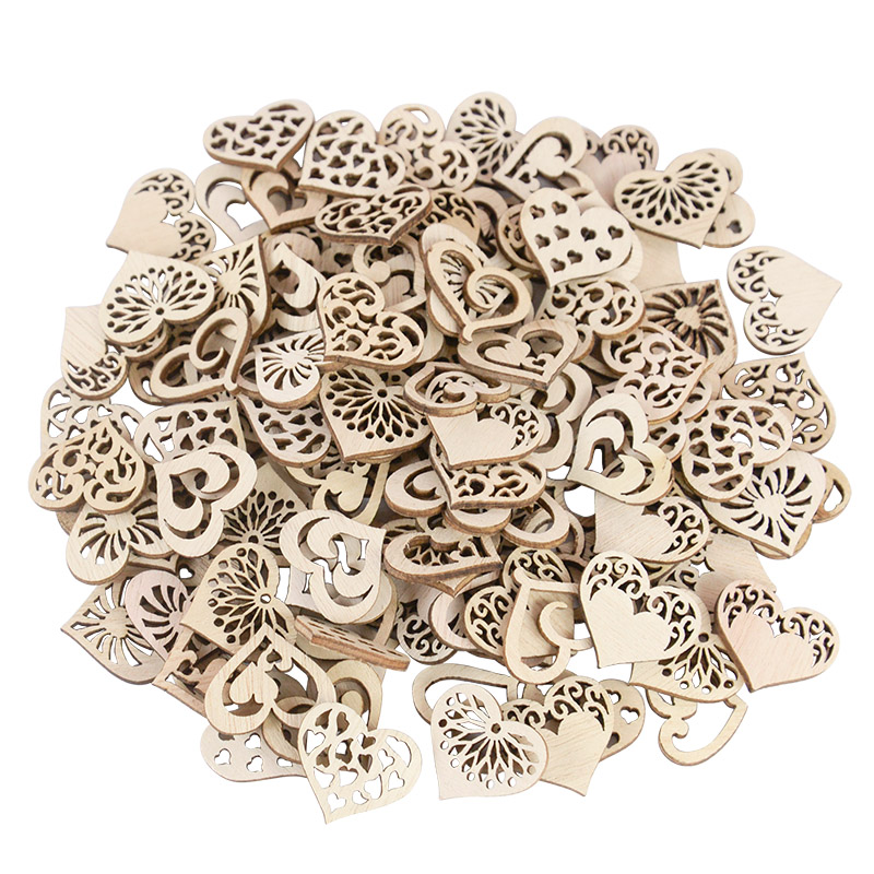 50/100pcs Hollowed Heart Patte – Embellishments For Scrapbooking Bewertung und Preis