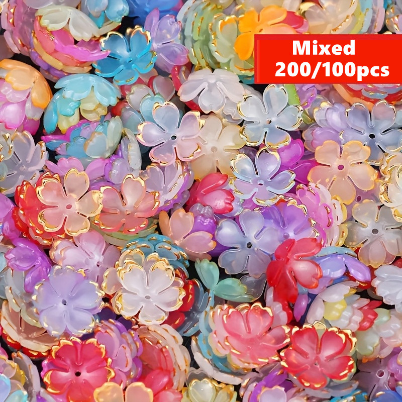 200/100pcs 15mm Colorful Acryl – Embroidery Embellishments Bewertung und Preis