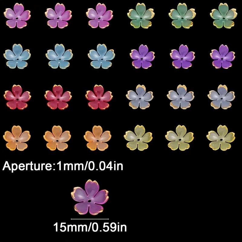 200/100pcs 15mm Colorful Acryl – Embroidery Embellishments Bewertung und Preis