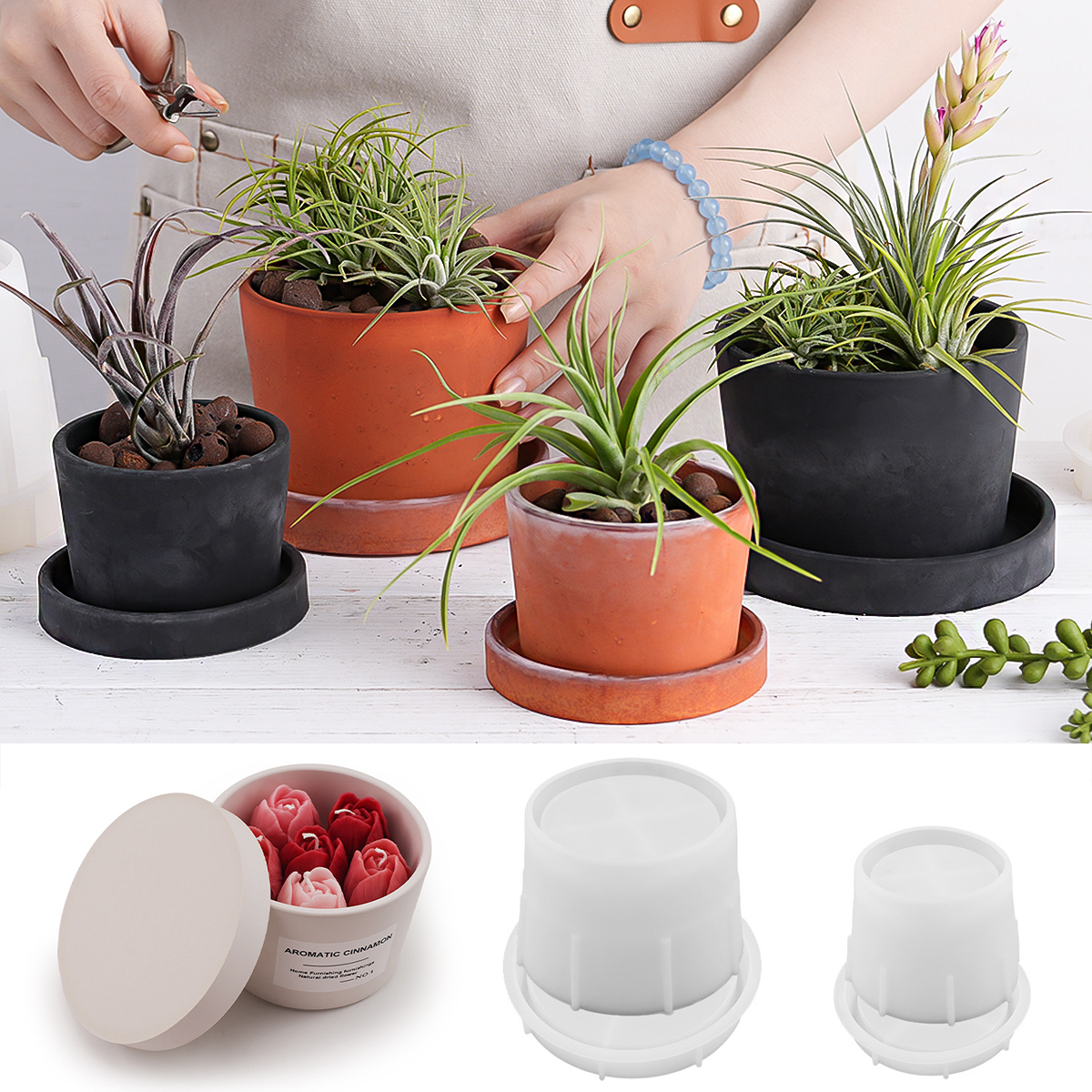 Round Candle Jar Silicone Mold – Craft Embellishment Storage Bewertung und Preis