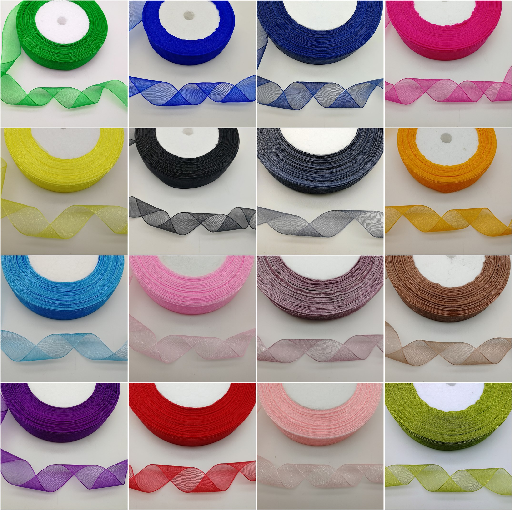 50 Yards 10/20/25mm Width Spoo – Organza Ribbon Spool Bewertung und Preis