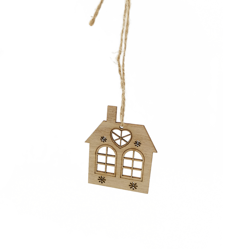 10pcs Wooden Hollow House Cuto – Christmas Craft Embellishment Bewertung und Preis