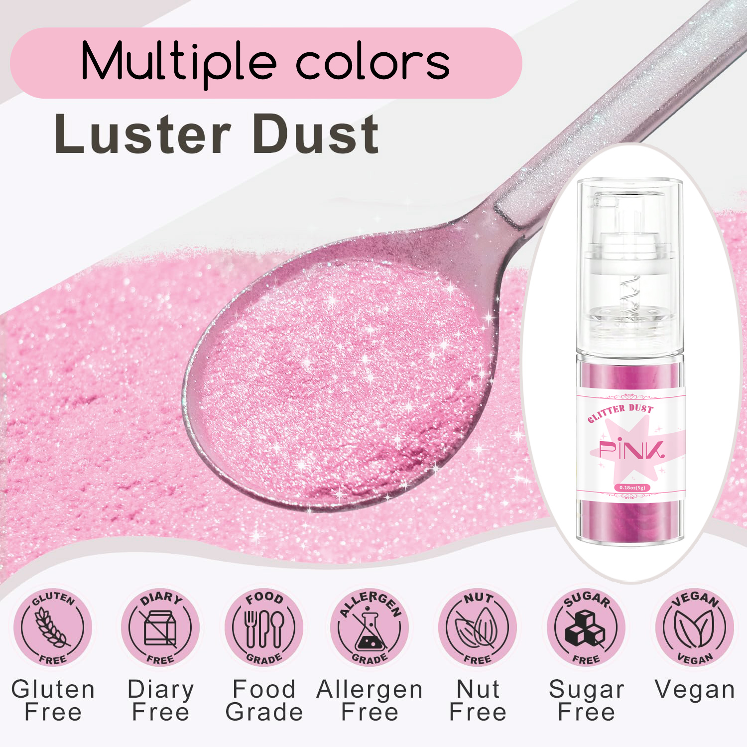 Multicolored Glitter Spray-Shi – Embellishment Crafts Bewertung und Preis