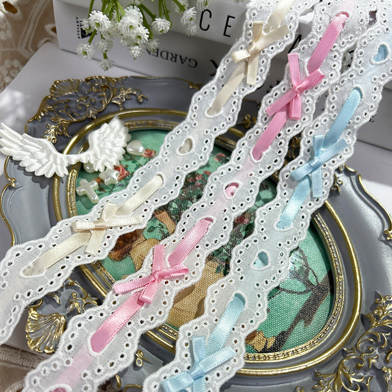 1yard Bow Pleated Lace Lolita  – Lace Ribbon Trim Bewertung und Preis