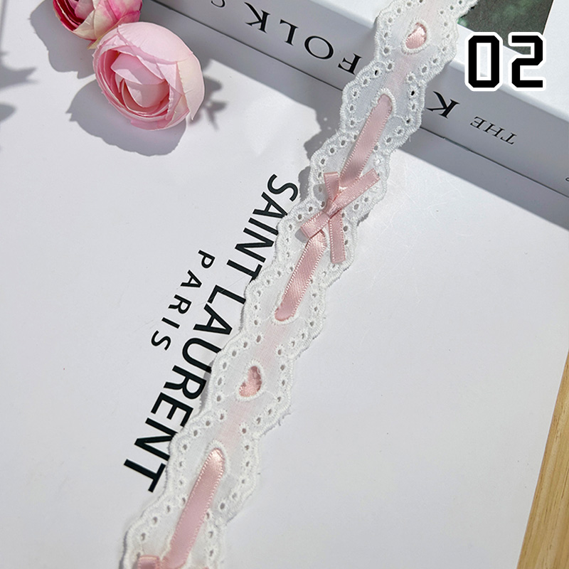 1yard Bow Pleated Lace Lolita  – Lace Ribbon Trim Bewertung und Preis