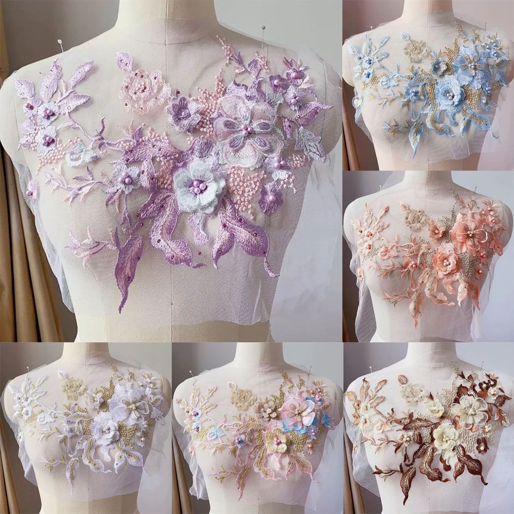 3D Flowers Beaded Lace Fabrics – Embellishments For Scrapbooking Bewertung und Preis
