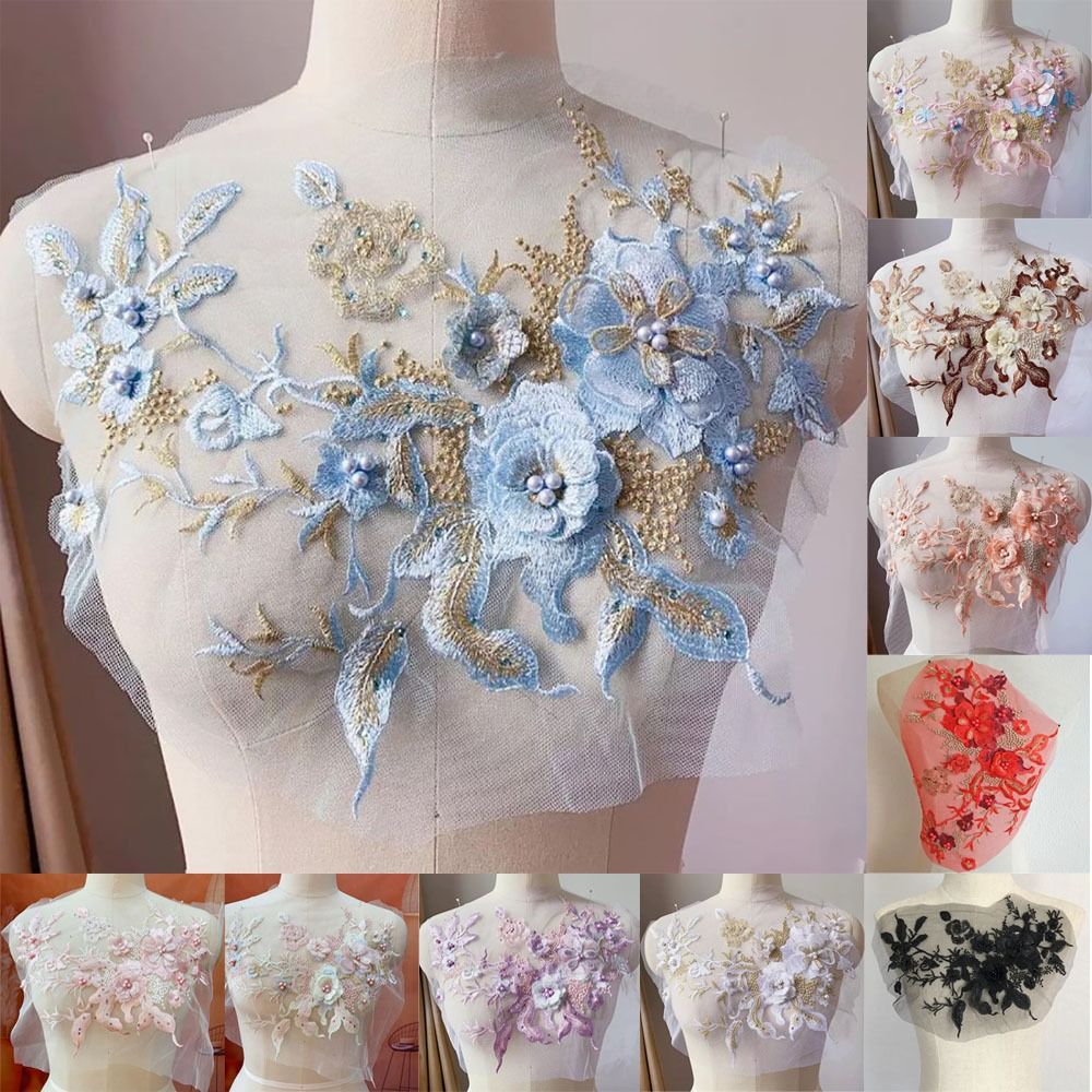 3D Flowers Beaded Lace Fabrics – Embellishments For Scrapbooking Bewertung und Preis